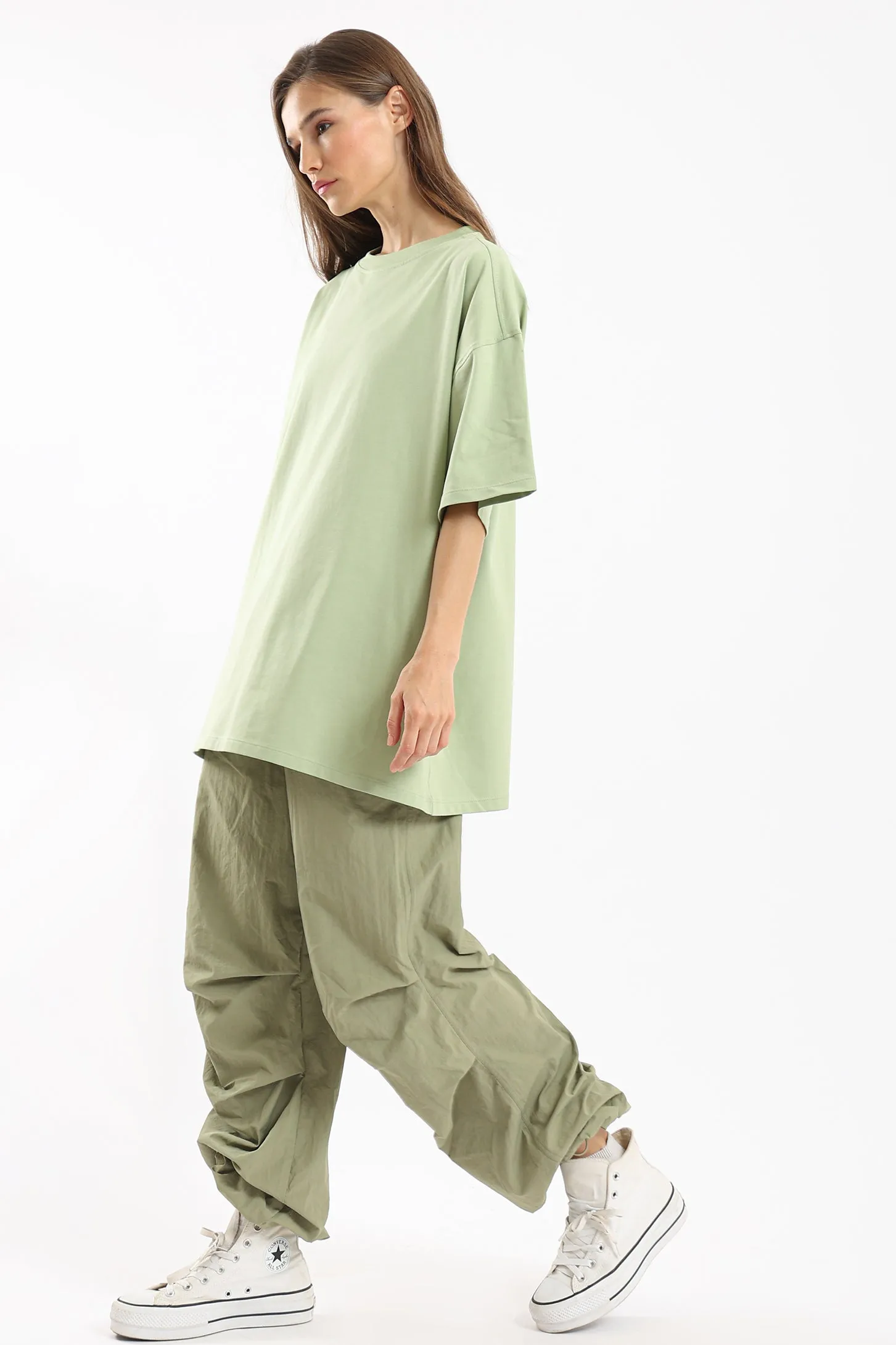 PURE COMFORT OVERSIZED TEE - GREEN