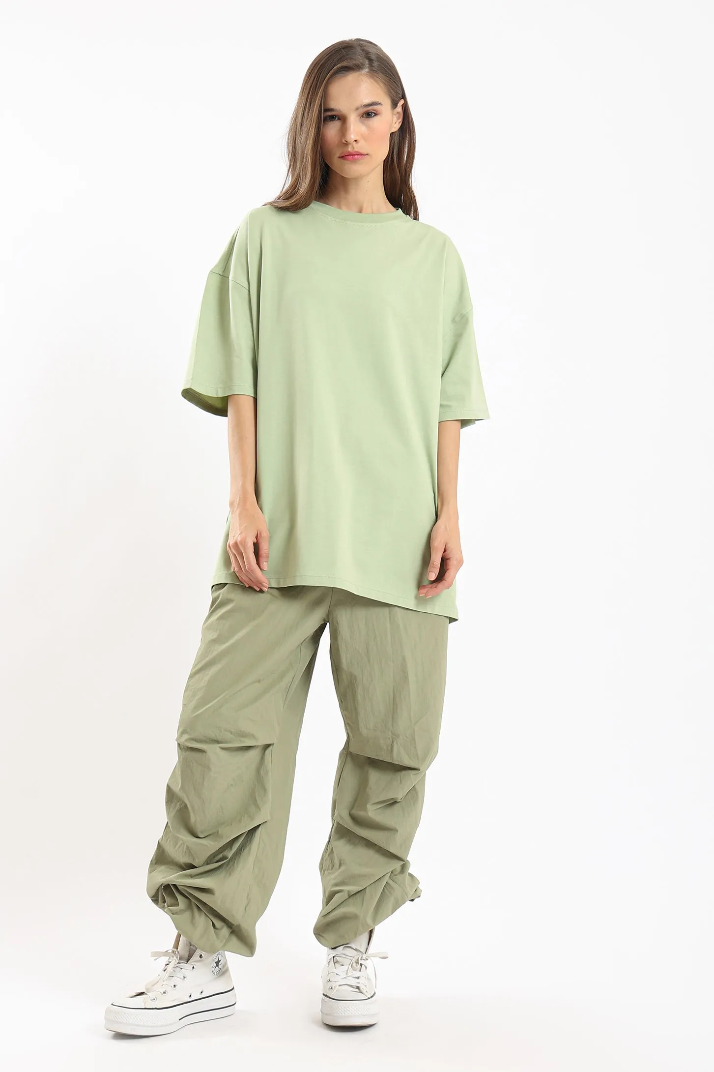 PURE COMFORT OVERSIZED TEE - GREEN