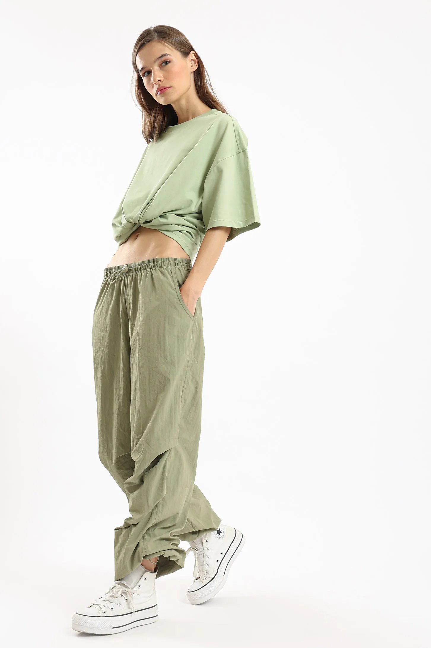 PURE COMFORT OVERSIZED TEE - GREEN