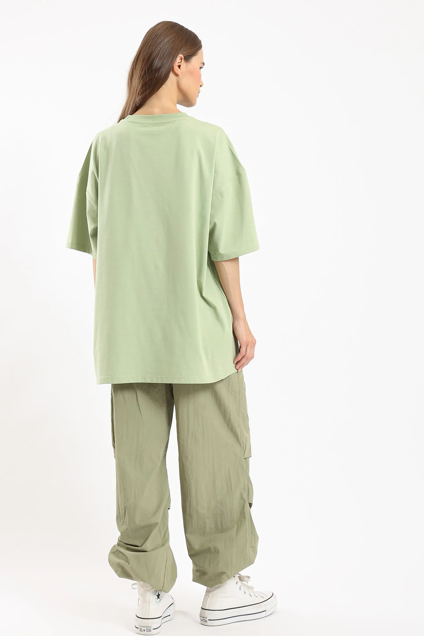 PURE COMFORT OVERSIZED TEE - GREEN