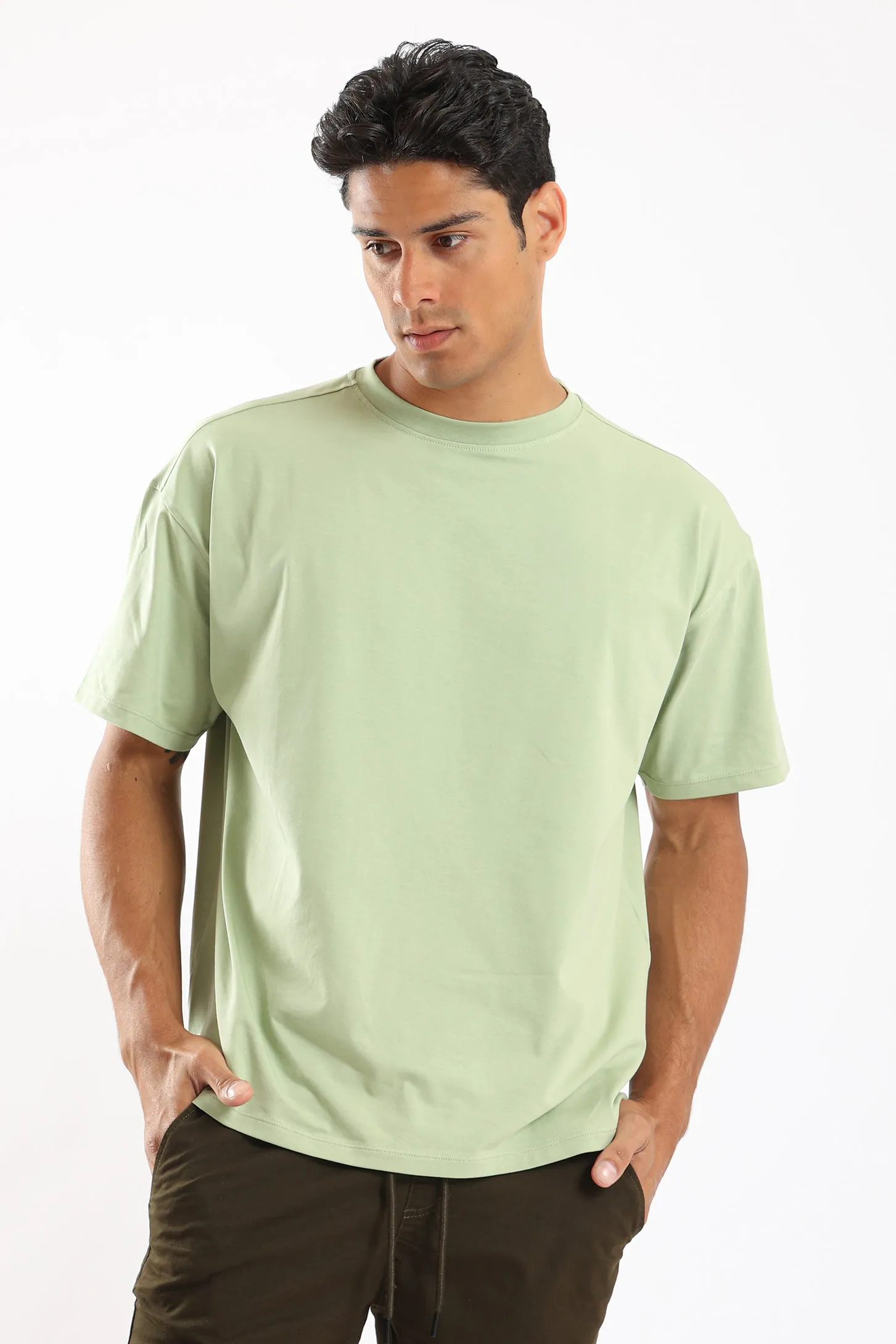 PURE COMFORT OVERSIZED TEE - GREEN