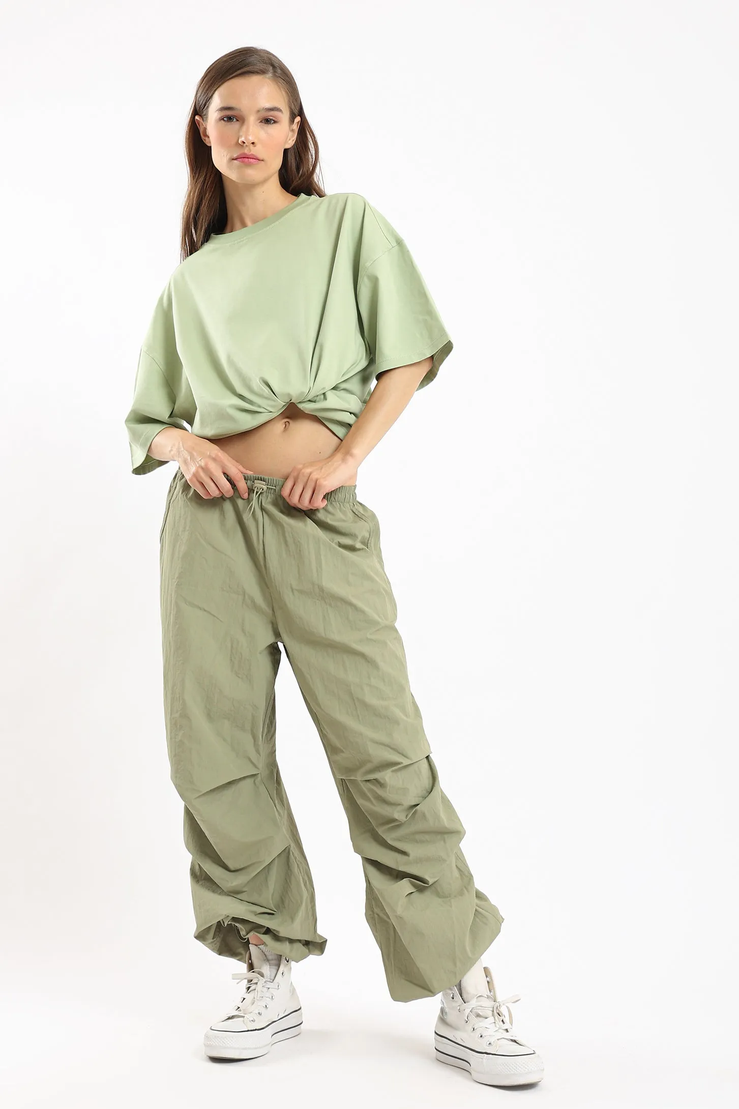 PURE COMFORT OVERSIZED TEE - GREEN