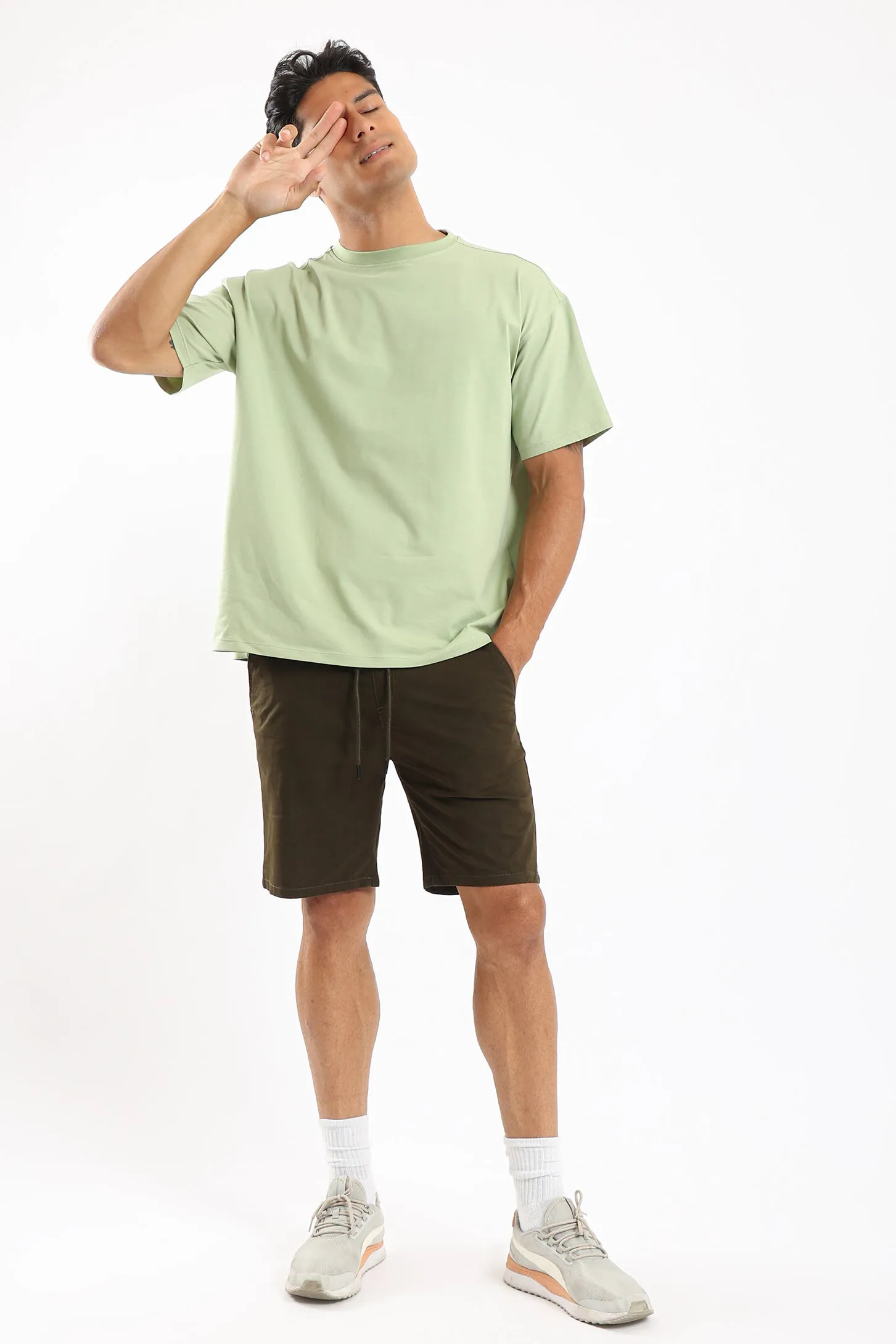 PURE COMFORT OVERSIZED TEE - GREEN