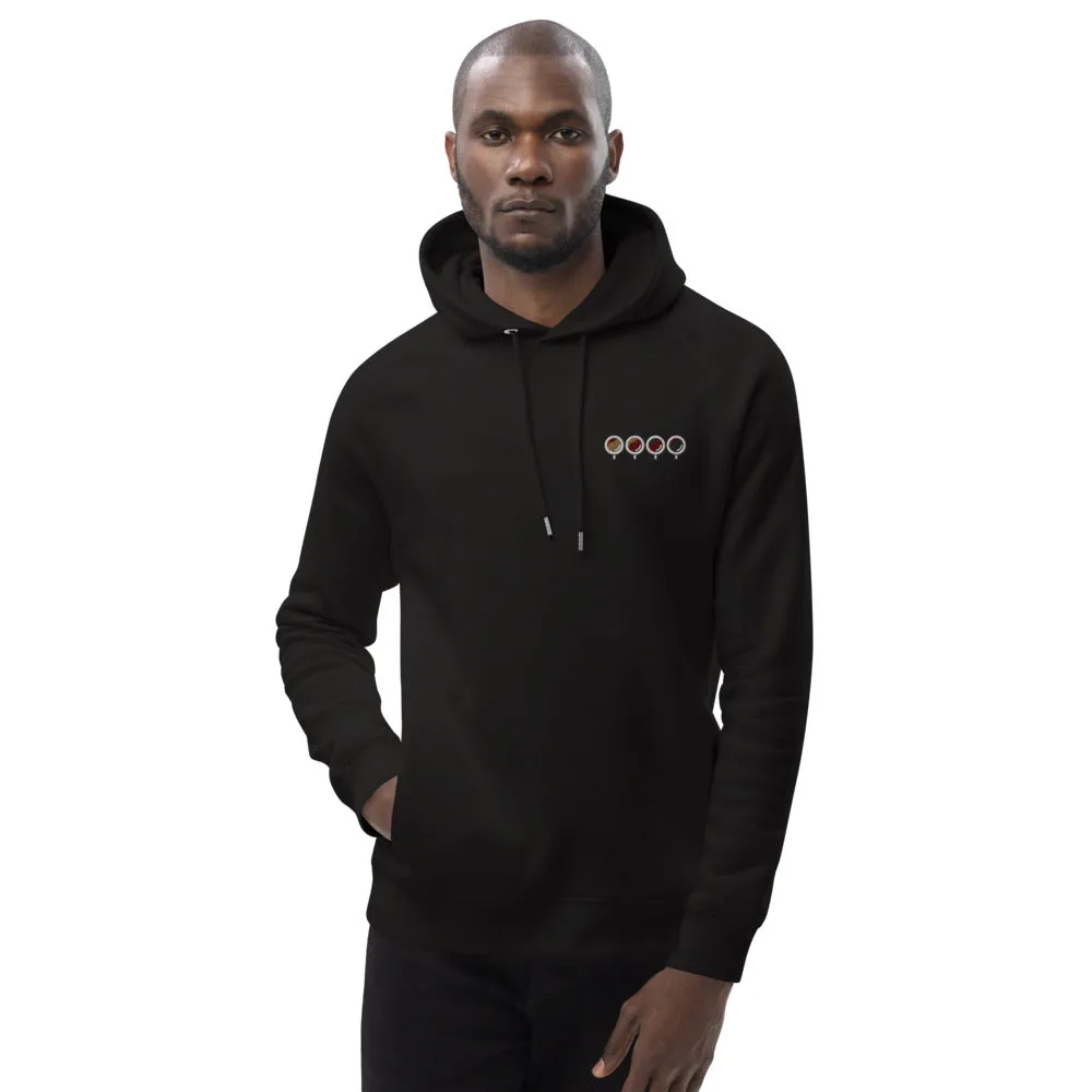 Quattro Espressi | Bestickter Bio Baumwoll Männer Hoodie