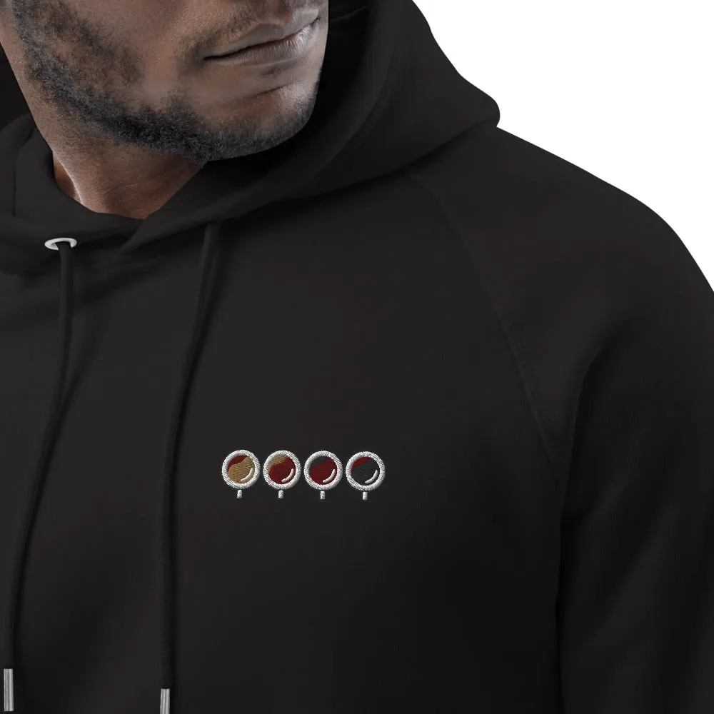 Quattro Espressi | Bestickter Bio Baumwoll Männer Hoodie