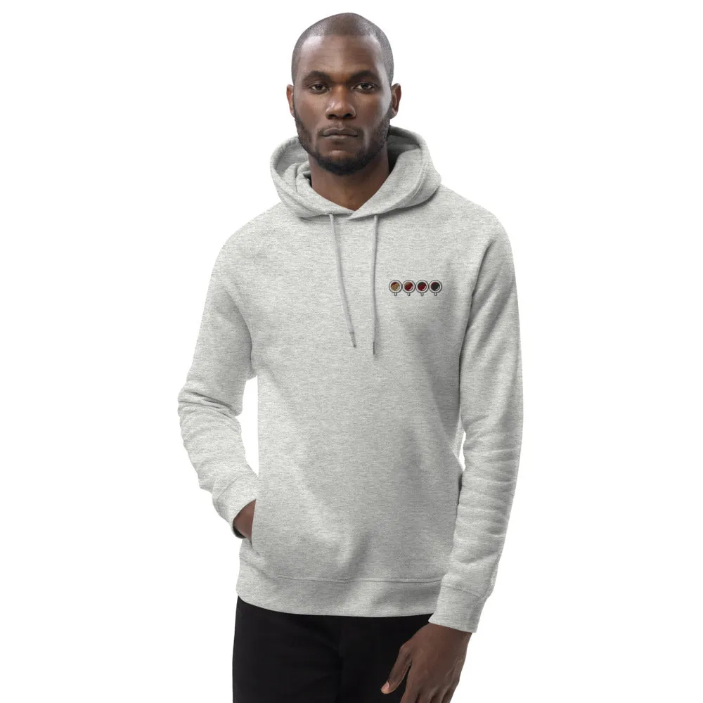 Quattro Espressi | Bestickter Bio Baumwoll Männer Hoodie