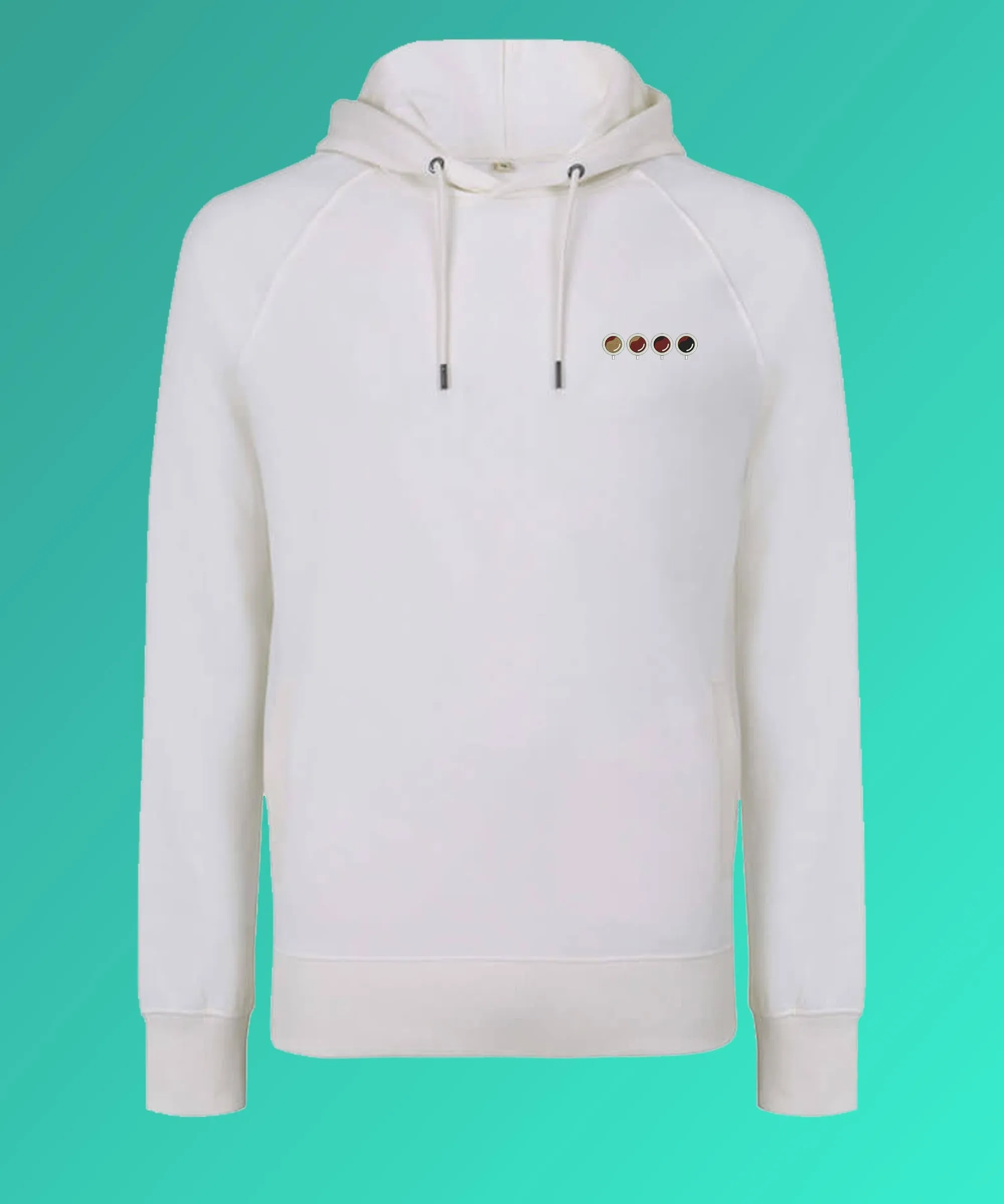 Quattro Espressi | Bestickter Bio Baumwoll Männer Hoodie