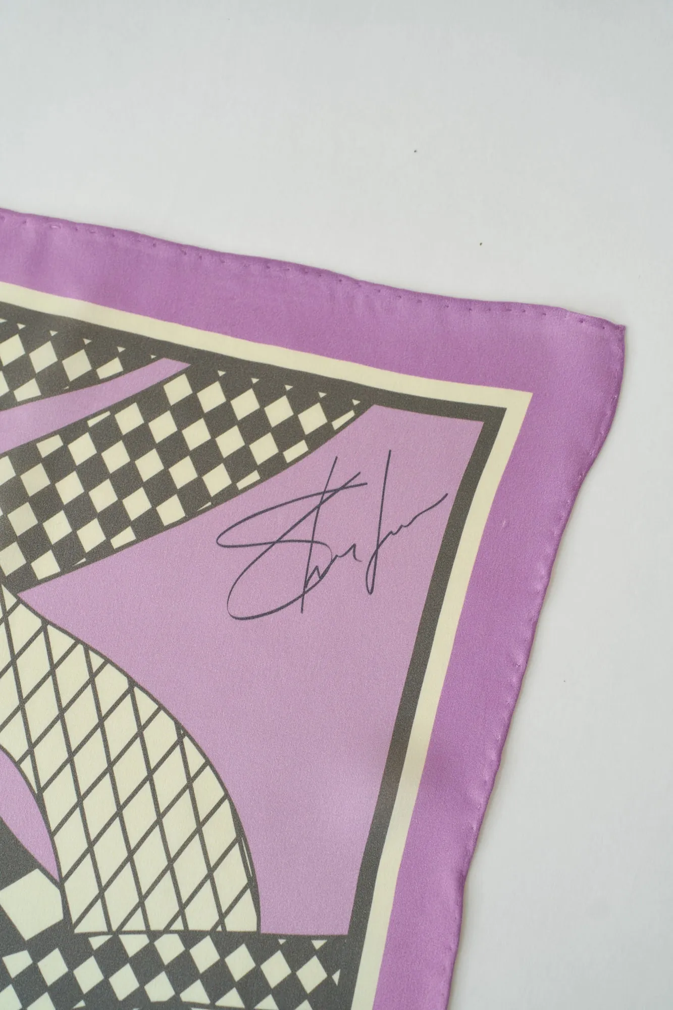 "Journey" Silk Scarf by SHANTALL LACAYO - Lavender Pink