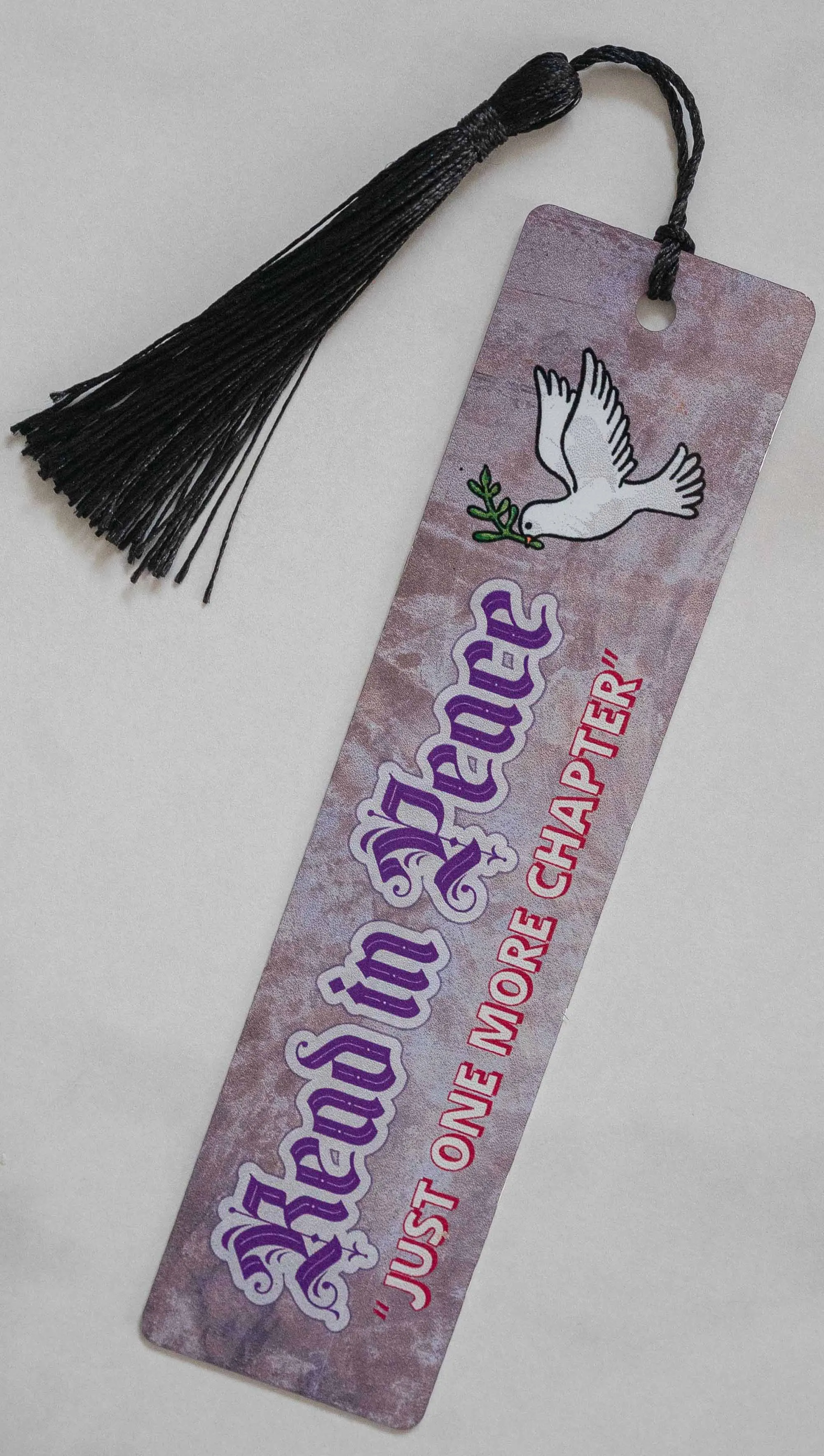 Read in Peace - Metal Bookmark