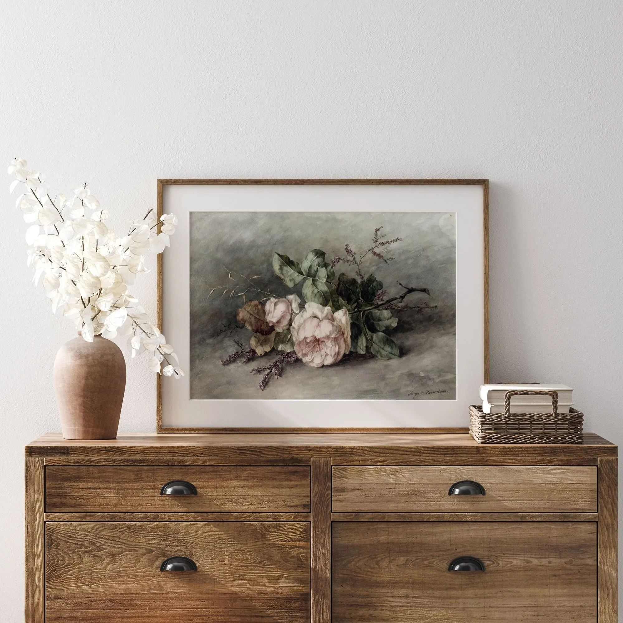 Roses Vintage Still Life Wall Art