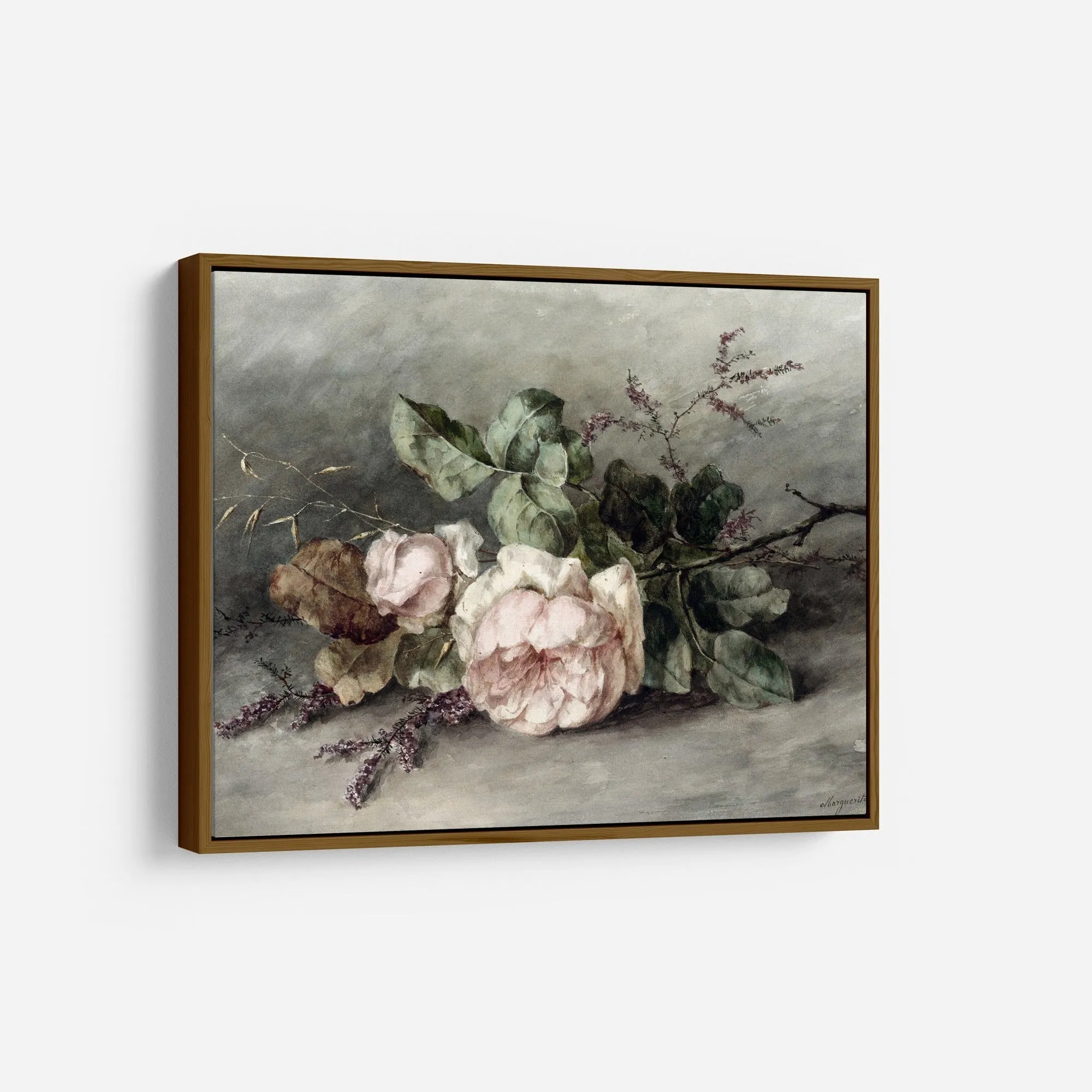 Roses Vintage Still Life Wall Art