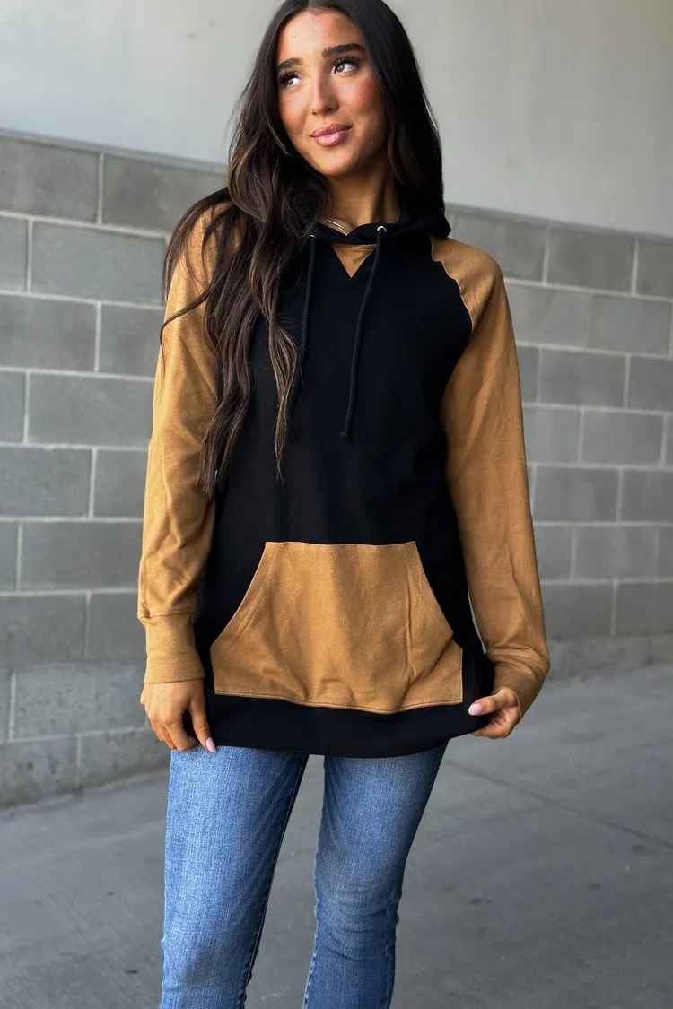 Side Slit Hoodie - Coffee & Confidence