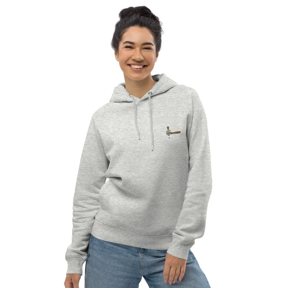 Siebträger & Tamper | Bestickter Bio Baumwoll Frauen Hoodie