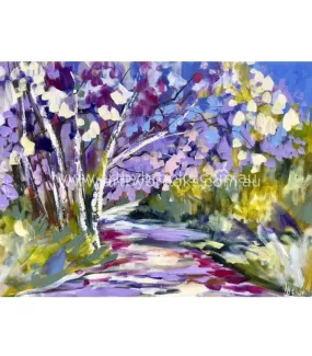 Spring shade Jacaranda - art print