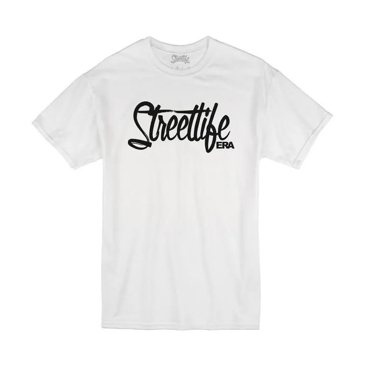 Street Life Era Cursive Street Life White T-Shirt