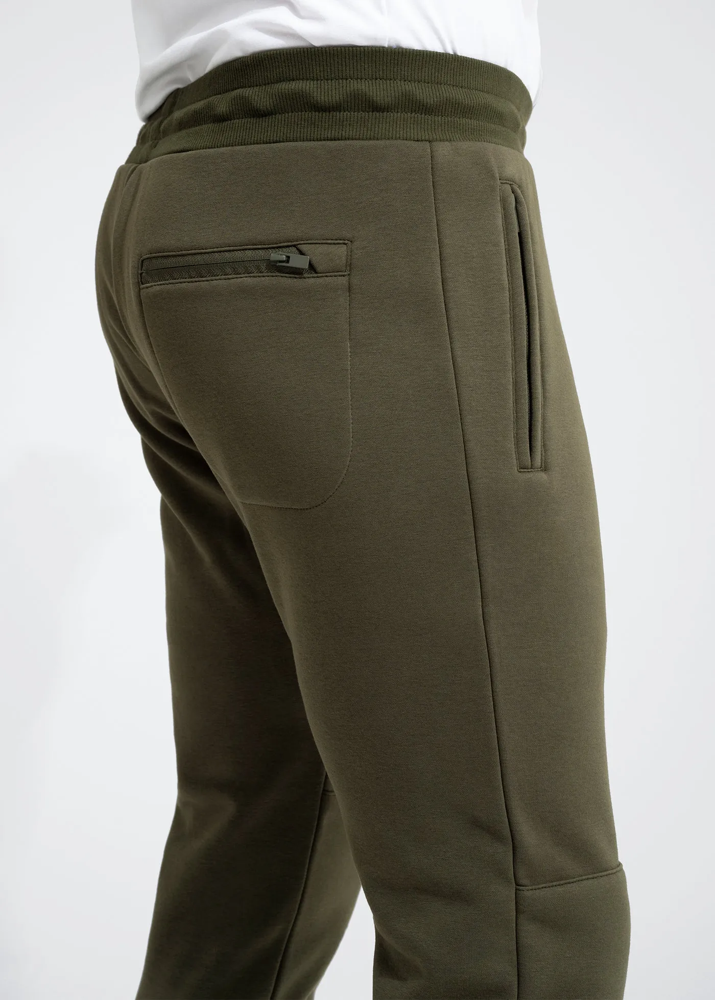 Stretch Fleece Jogger | Army Green