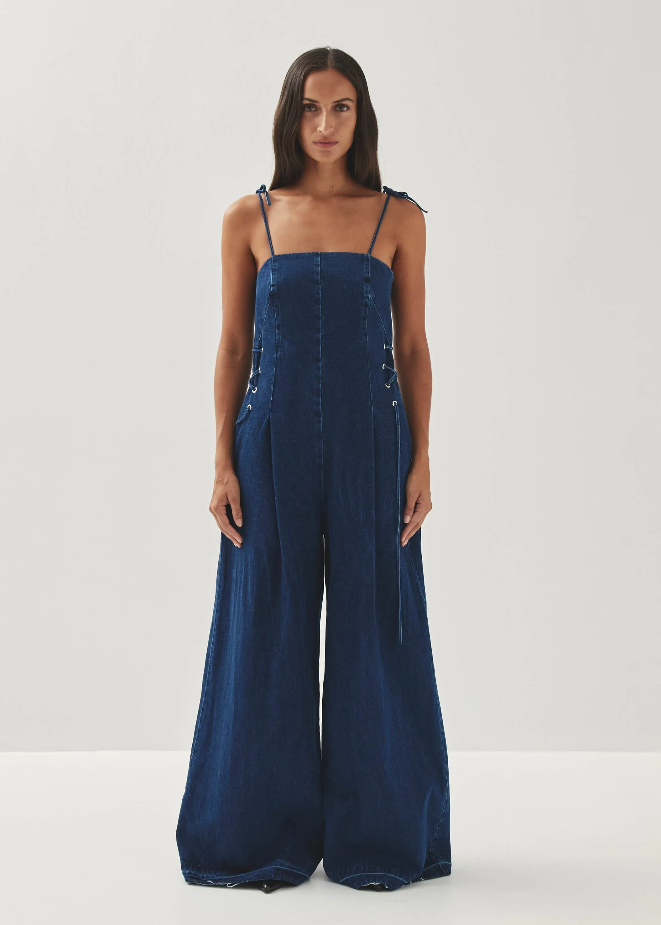 Tania Blue Denim Jumpsuit