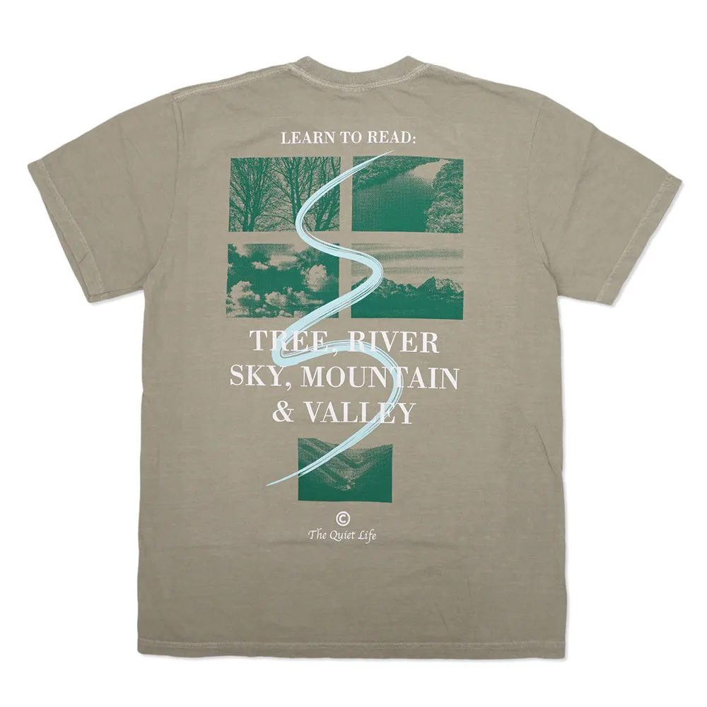 The Quiet Life - Nature is a Language Pigment Dyed Tee (Sand)