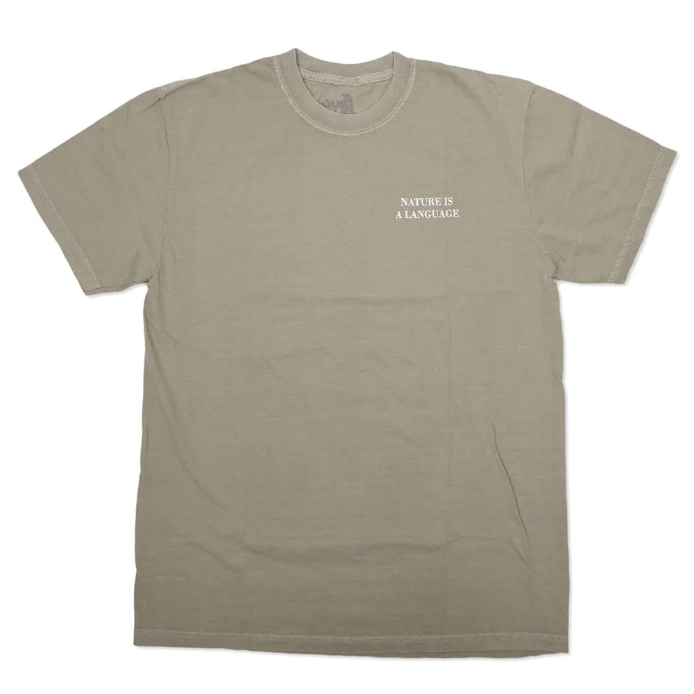 The Quiet Life - Nature is a Language Pigment Dyed Tee (Sand)