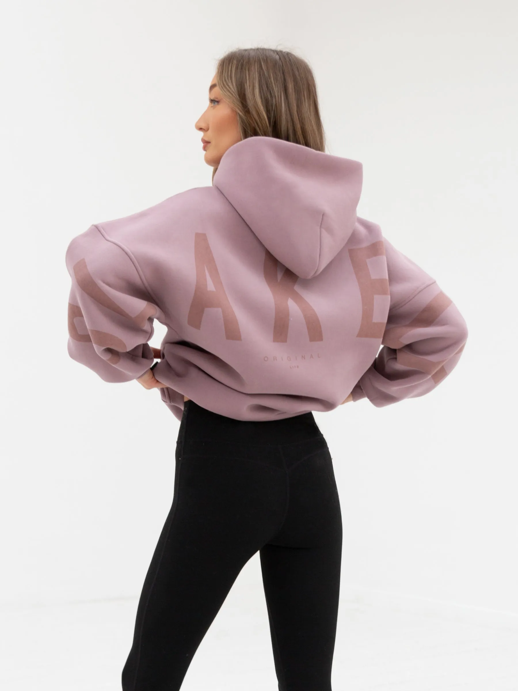 Tonal Isabel Oversized Hoodie - Dusty Pink