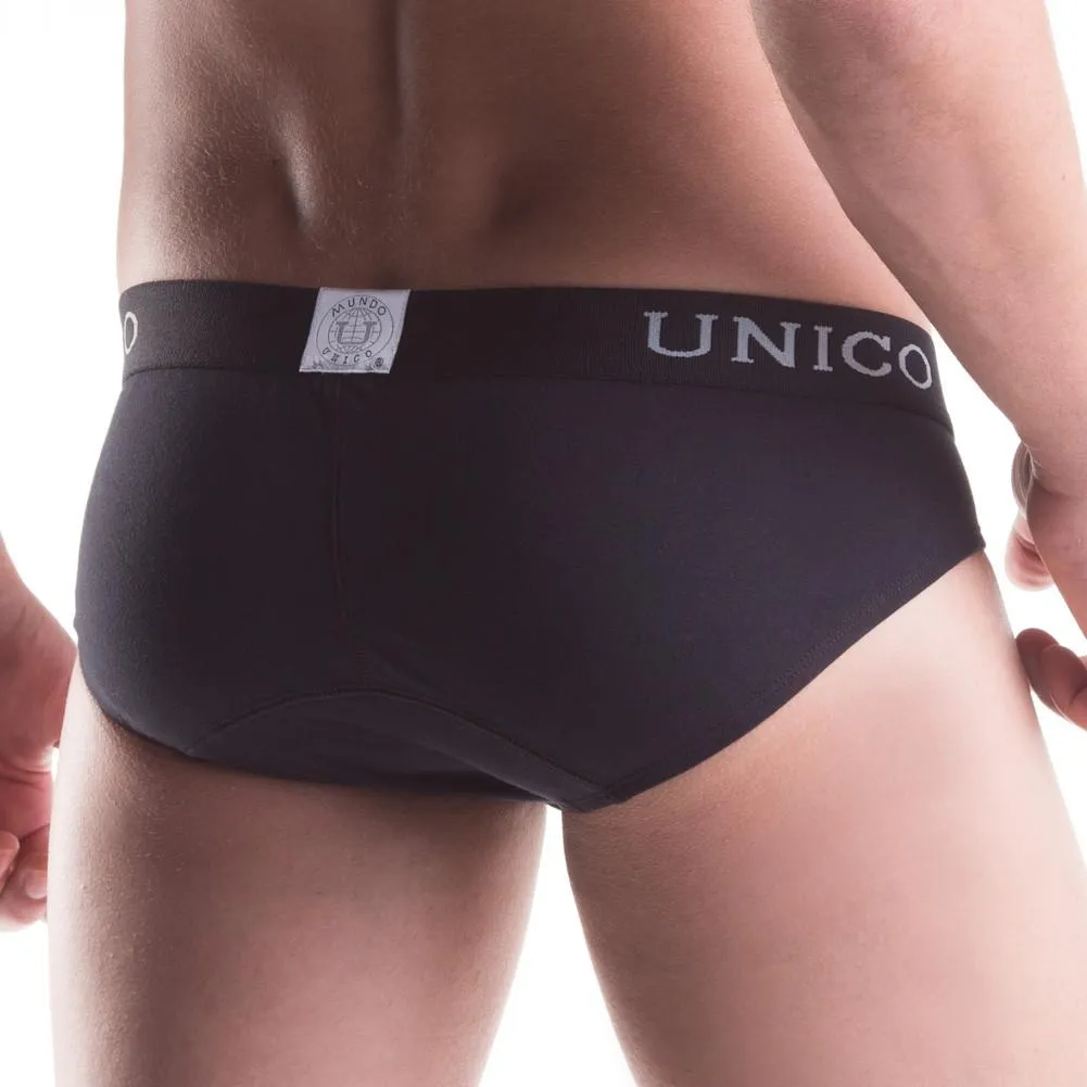 Unico Gift Set Cotton. Classic CASCADA VEST Black and Classic BRIEF Black