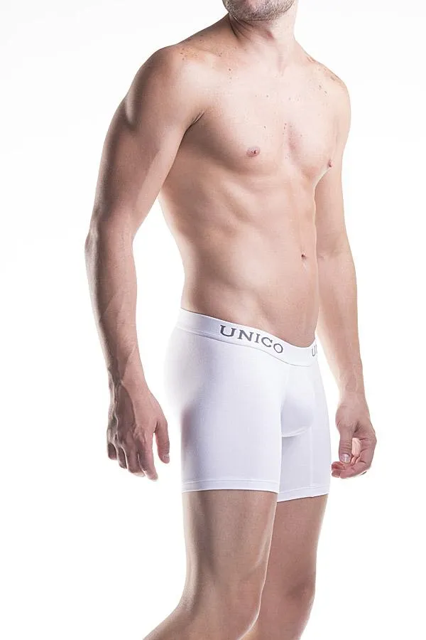 Unico Gift Set Cotton. Classic White SLEEVELESS T SHIRT ETERO & BOXER Long Leg