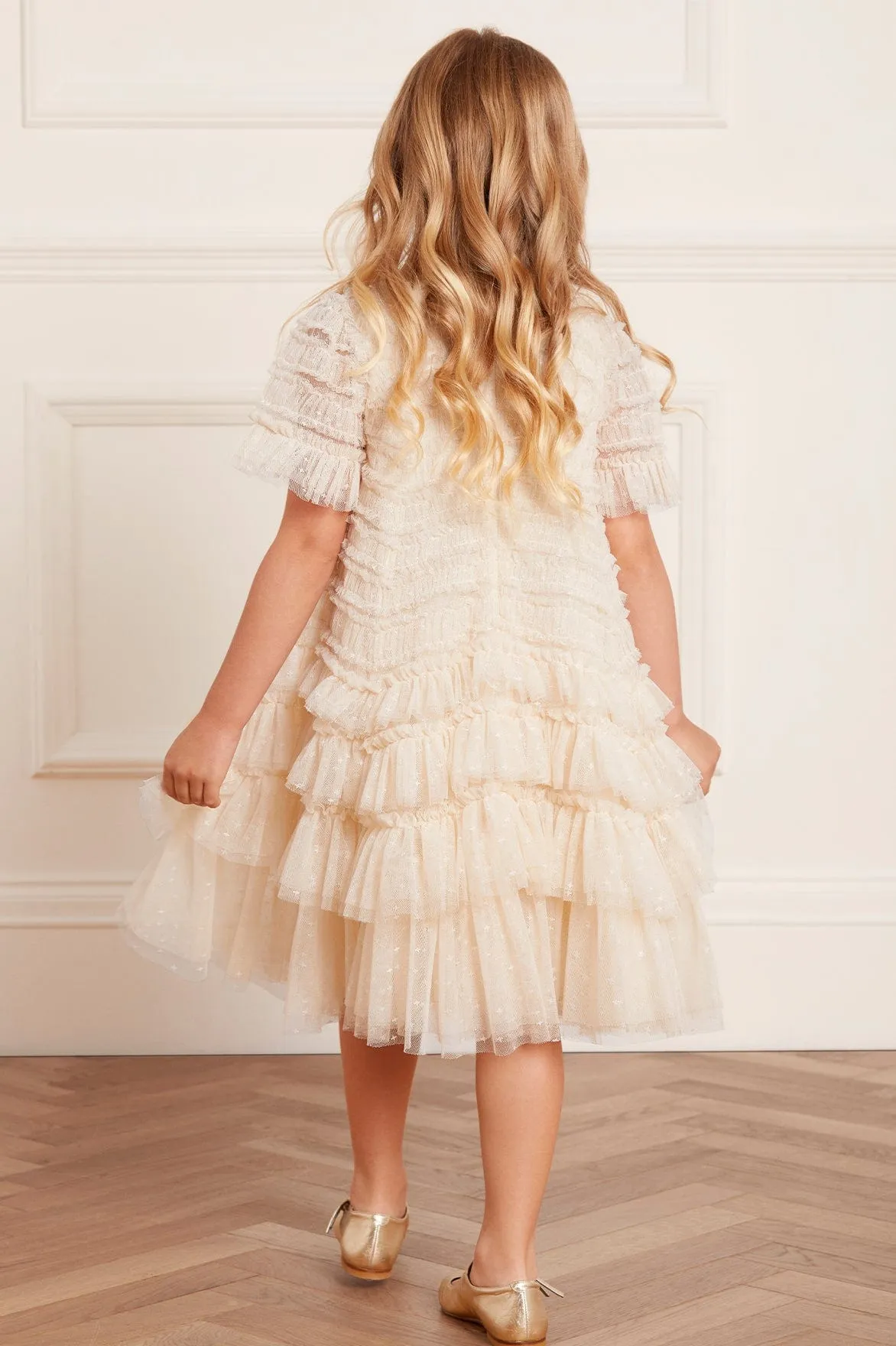 Valentine Ruffle Kids Dress