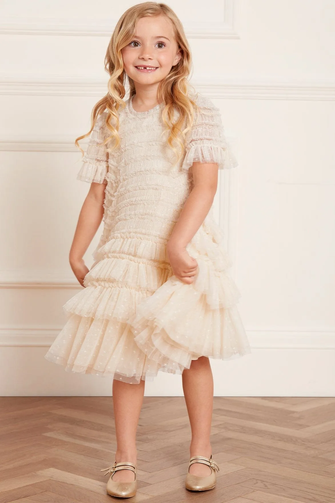 Valentine Ruffle Kids Dress