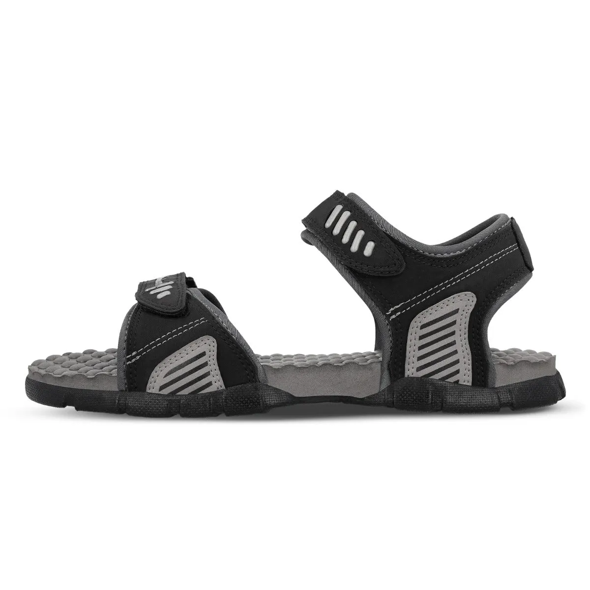 Walkaroo Men Sandal  - WC4409 Black Grey