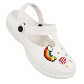 Walkaroo Womens Clogs  - WC8912 White