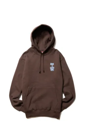 WIZARD LOGO PULLOVER HOODIE FL COFFEE BROWN